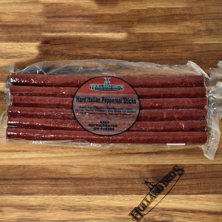 Hard Pepperoni Snack Sticks – Holland Bros. Meats